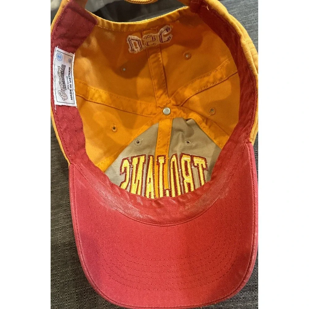 USC Trojans Hat Mens Strapback Yellow Red Beige Captivating Brand Adjustable‎